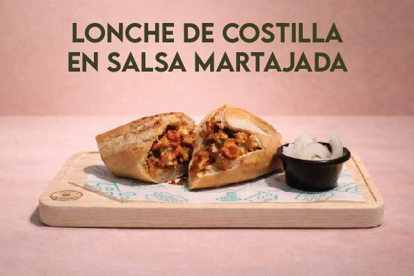 LONCHE COSTILLA EN SALSA MARTAJADA